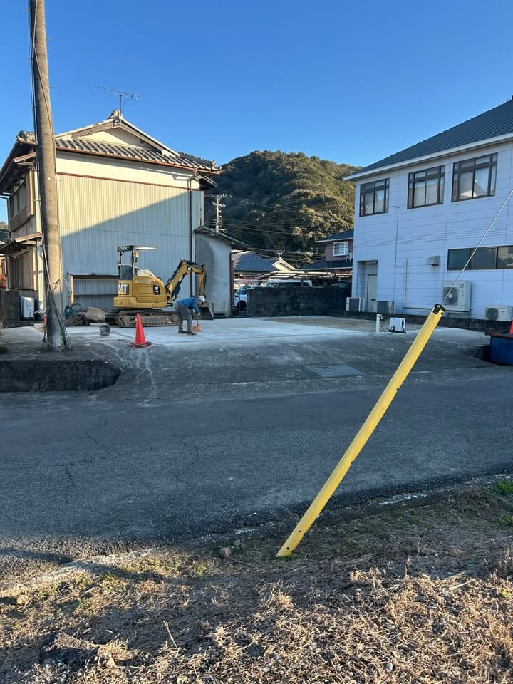 整地・清掃の仕上げ作業